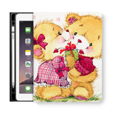 frontview of personalized iPad folio case with 1 design