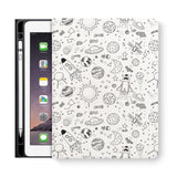 frontview of personalized iPad folio case with 5 design