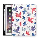 frontview of personalized iPad folio case with 6 design