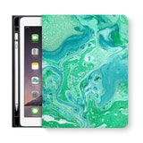 frontview of personalized iPad folio case with 6 design