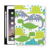 frontview of personalized iPad folio case with 3 design