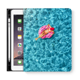 frontview of personalized iPad folio case with 8 design