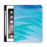 frontview of personalized iPad folio case with 8 design