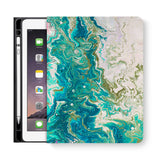 frontview of personalized iPad folio case with 4 design