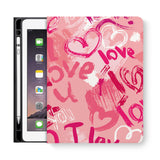 frontview of personalized iPad folio case with 3 design