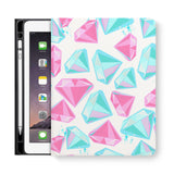 frontview of personalized iPad folio case with 4 design