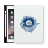 frontview of personalized iPad folio case with 4 design