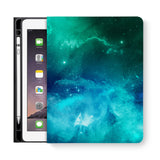 frontview of personalized iPad folio case with 7 design