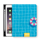 frontview of personalized iPad folio case with 5 design