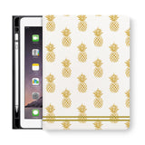 frontview of personalized iPad folio case with 6 design