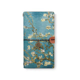 the front top view of midori style traveler's notebook with 1 design